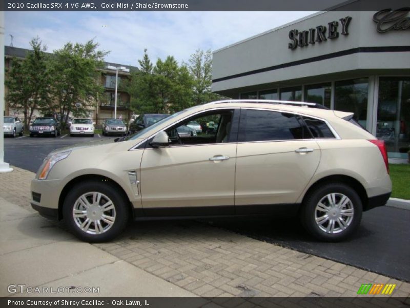 Gold Mist / Shale/Brownstone 2010 Cadillac SRX 4 V6 AWD