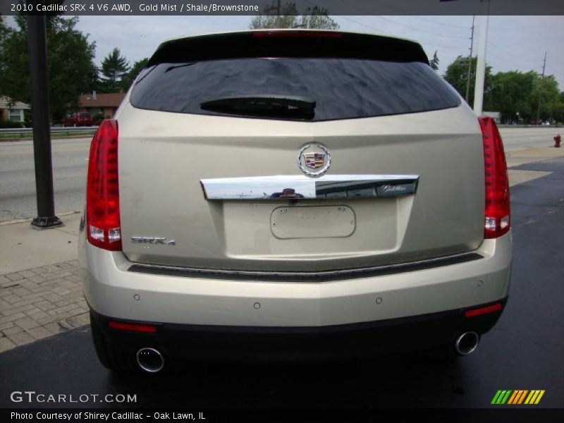 Gold Mist / Shale/Brownstone 2010 Cadillac SRX 4 V6 AWD