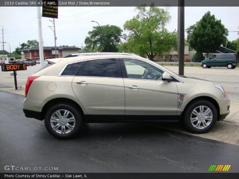 Gold Mist / Shale/Brownstone 2010 Cadillac SRX 4 V6 AWD