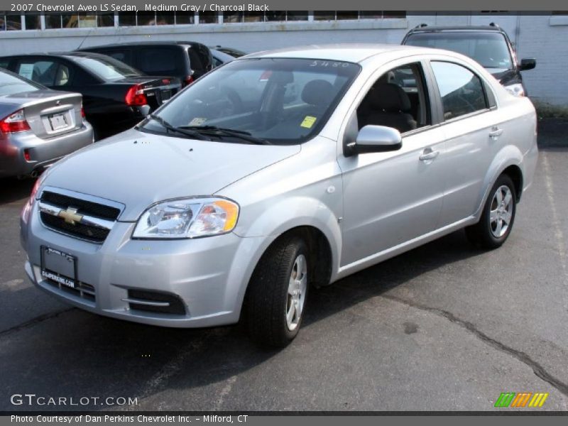 Medium Gray / Charcoal Black 2007 Chevrolet Aveo LS Sedan