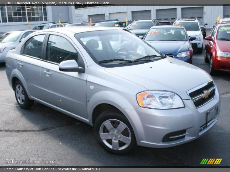 Medium Gray / Charcoal Black 2007 Chevrolet Aveo LS Sedan