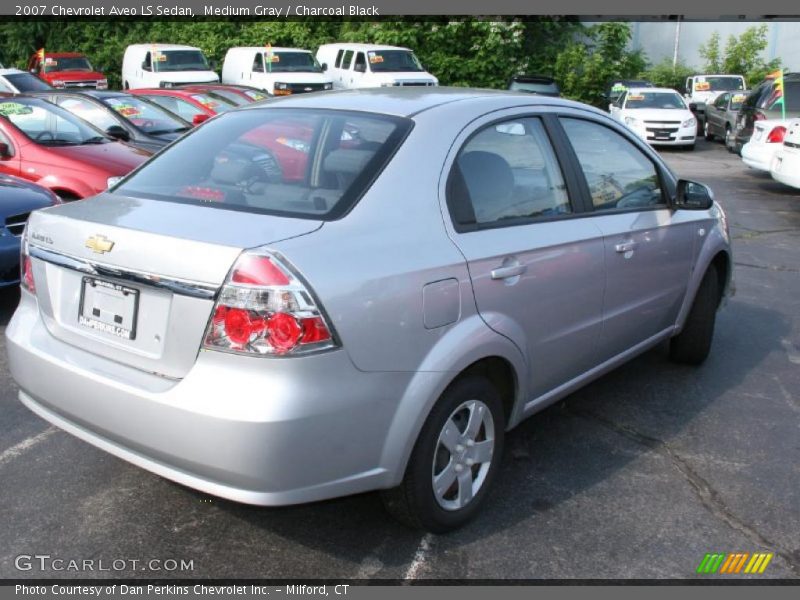 Medium Gray / Charcoal Black 2007 Chevrolet Aveo LS Sedan