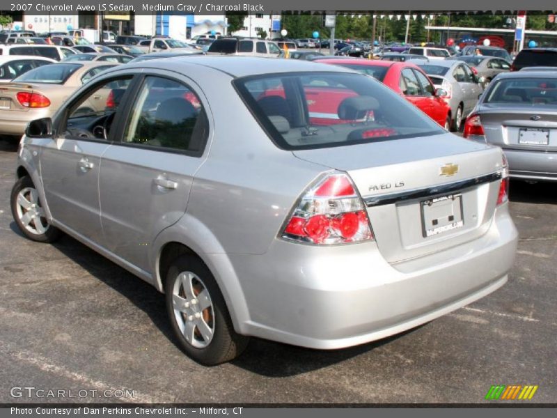Medium Gray / Charcoal Black 2007 Chevrolet Aveo LS Sedan