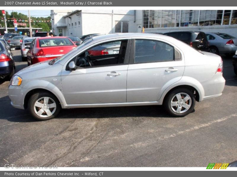 Medium Gray / Charcoal Black 2007 Chevrolet Aveo LS Sedan