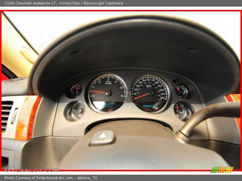Victory Red / Ebony/Light Cashmere 2008 Chevrolet Avalanche LT
