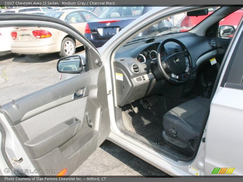 Medium Gray / Charcoal Black 2007 Chevrolet Aveo LS Sedan