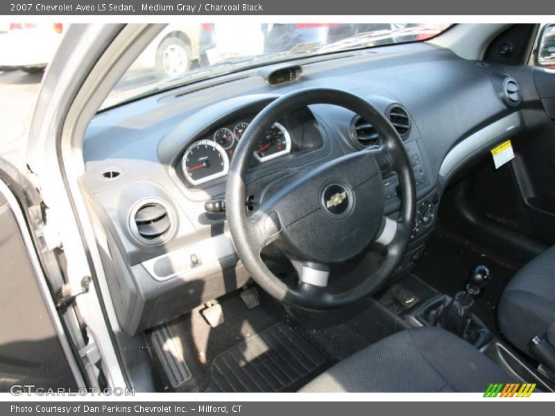 Medium Gray / Charcoal Black 2007 Chevrolet Aveo LS Sedan