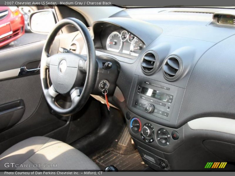 Medium Gray / Charcoal Black 2007 Chevrolet Aveo LS Sedan