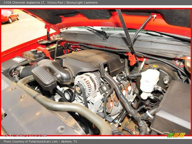 Victory Red / Ebony/Light Cashmere 2008 Chevrolet Avalanche LT