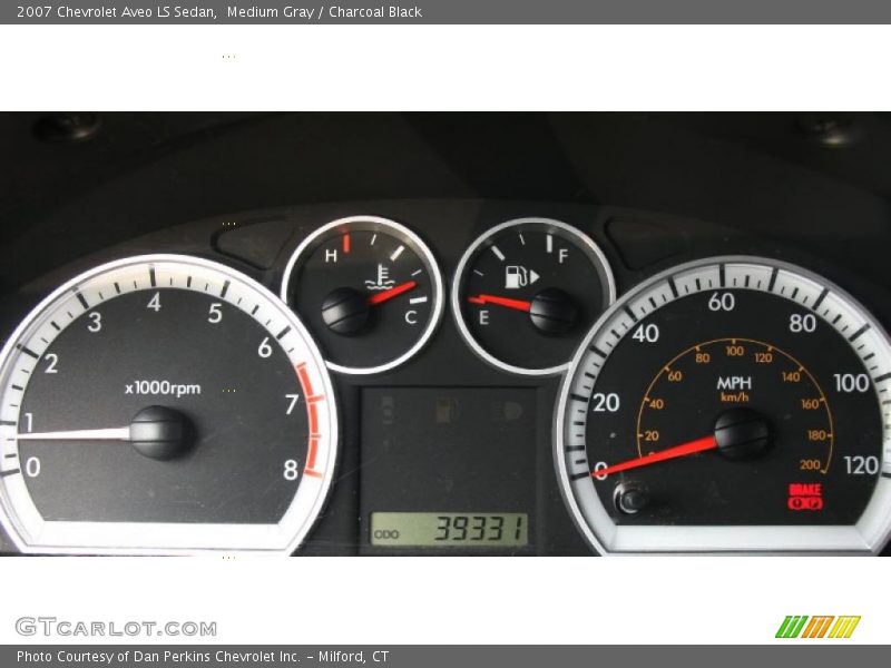 Medium Gray / Charcoal Black 2007 Chevrolet Aveo LS Sedan
