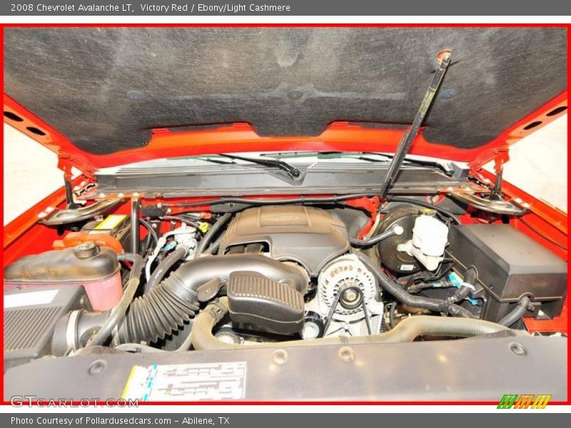 Victory Red / Ebony/Light Cashmere 2008 Chevrolet Avalanche LT