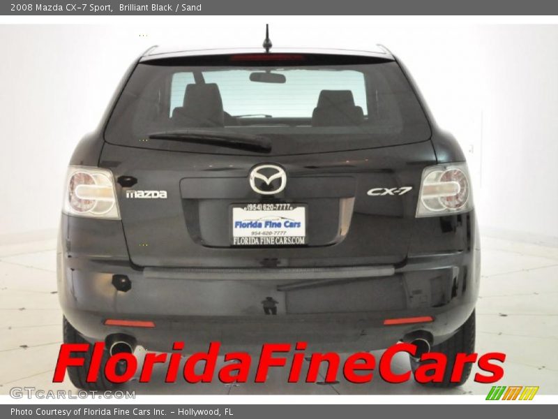 Brilliant Black / Sand 2008 Mazda CX-7 Sport