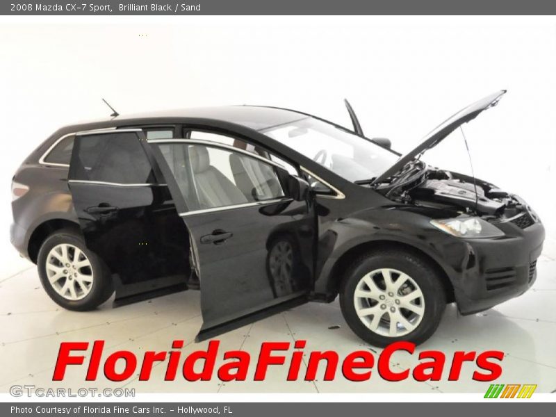 Brilliant Black / Sand 2008 Mazda CX-7 Sport