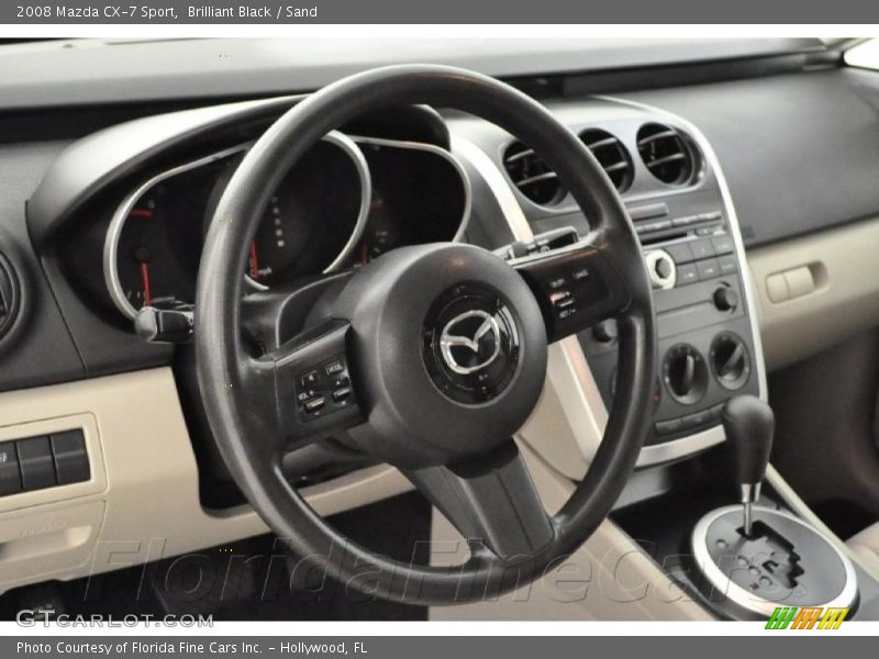 Brilliant Black / Sand 2008 Mazda CX-7 Sport