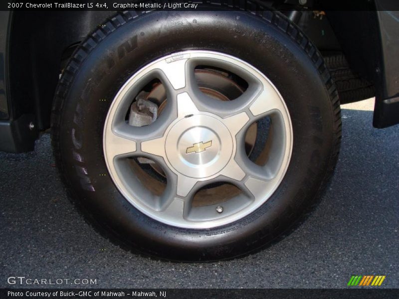 Graphite Metallic / Light Gray 2007 Chevrolet TrailBlazer LS 4x4