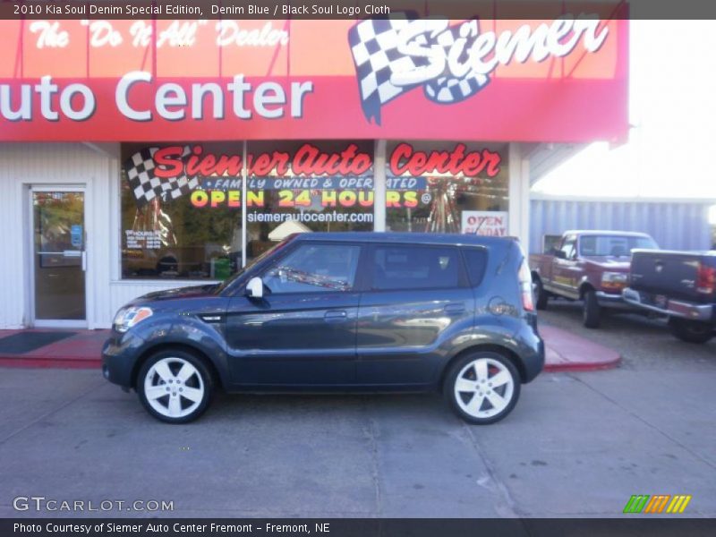 Denim Blue / Black Soul Logo Cloth 2010 Kia Soul Denim Special Edition