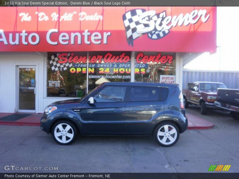 Denim Blue / Black Soul Logo Cloth 2010 Kia Soul Denim Special Edition
