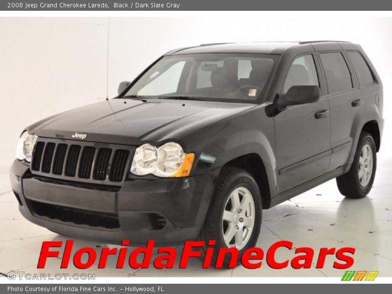 Black / Dark Slate Gray 2008 Jeep Grand Cherokee Laredo