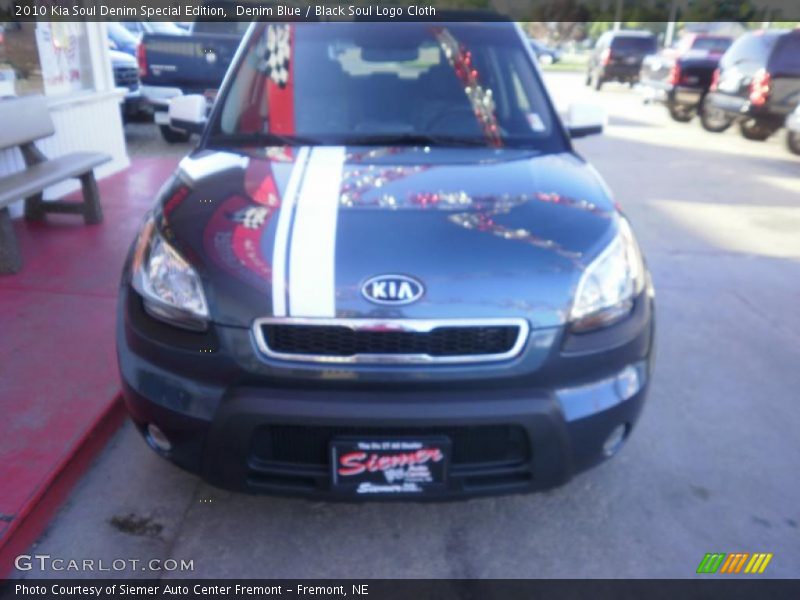 Denim Blue / Black Soul Logo Cloth 2010 Kia Soul Denim Special Edition