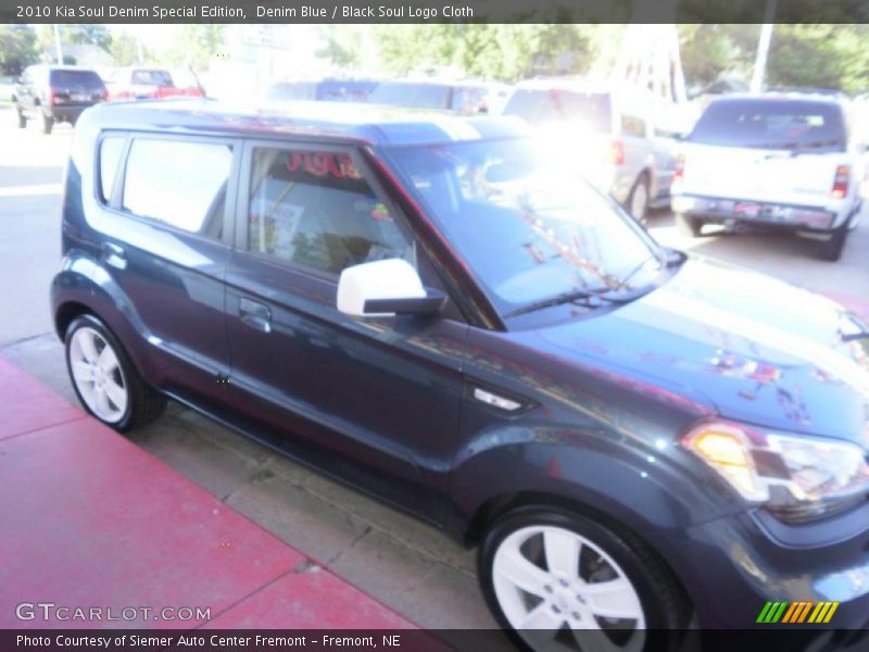 Denim Blue / Black Soul Logo Cloth 2010 Kia Soul Denim Special Edition