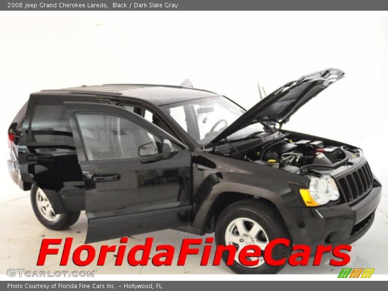 Black / Dark Slate Gray 2008 Jeep Grand Cherokee Laredo