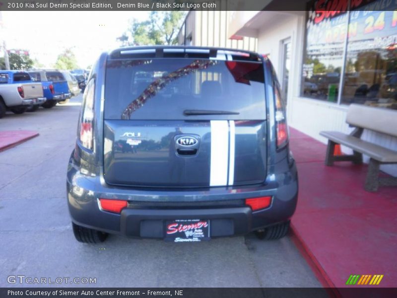 Denim Blue / Black Soul Logo Cloth 2010 Kia Soul Denim Special Edition