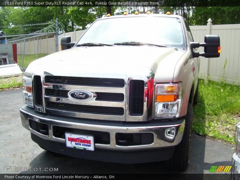 Pueblo Gold Metallic / Medium Stone 2010 Ford F350 Super Duty XLT Regular Cab 4x4