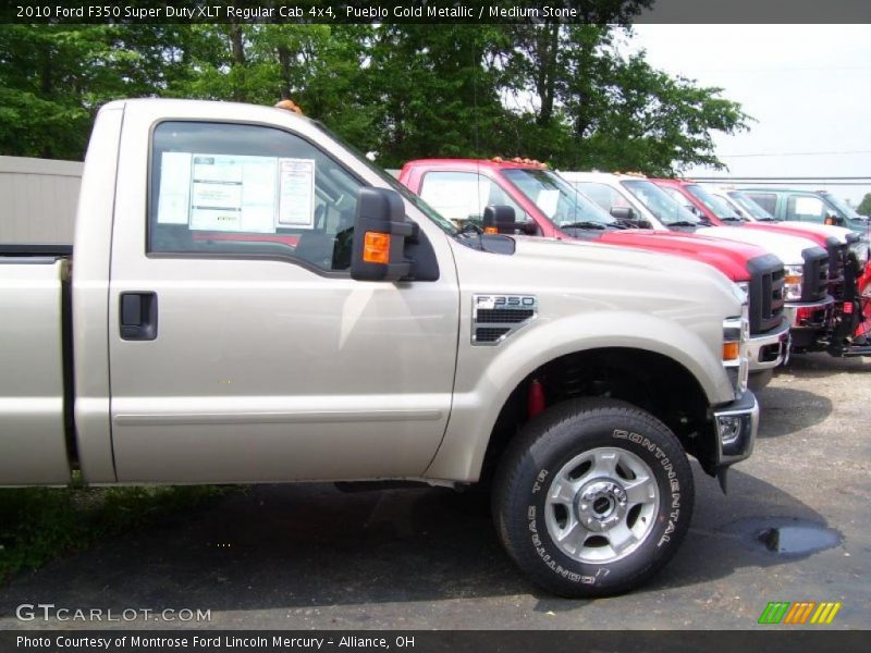 Pueblo Gold Metallic / Medium Stone 2010 Ford F350 Super Duty XLT Regular Cab 4x4