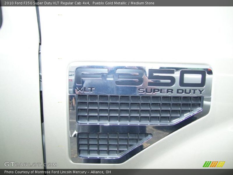 Pueblo Gold Metallic / Medium Stone 2010 Ford F350 Super Duty XLT Regular Cab 4x4