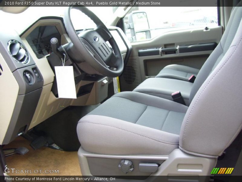 Pueblo Gold Metallic / Medium Stone 2010 Ford F350 Super Duty XLT Regular Cab 4x4