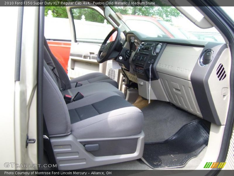 Pueblo Gold Metallic / Medium Stone 2010 Ford F350 Super Duty XLT Regular Cab 4x4
