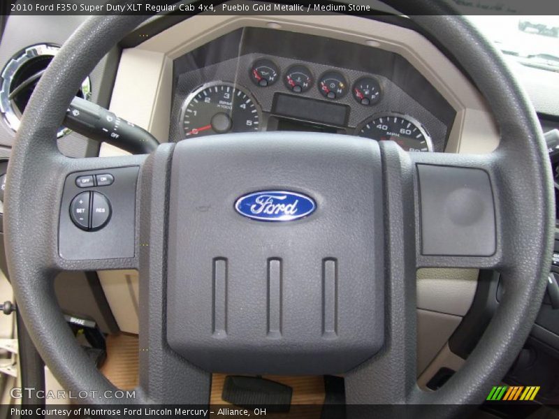 Pueblo Gold Metallic / Medium Stone 2010 Ford F350 Super Duty XLT Regular Cab 4x4