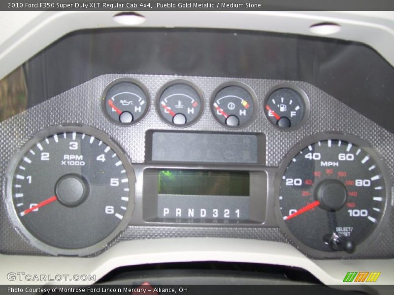 Pueblo Gold Metallic / Medium Stone 2010 Ford F350 Super Duty XLT Regular Cab 4x4