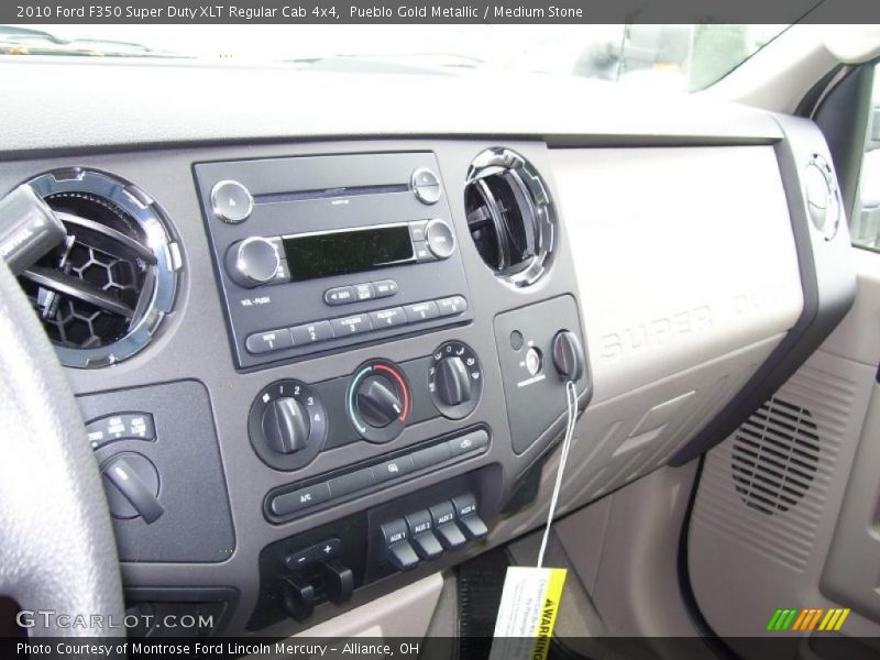 Pueblo Gold Metallic / Medium Stone 2010 Ford F350 Super Duty XLT Regular Cab 4x4