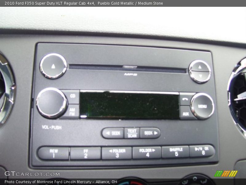 Pueblo Gold Metallic / Medium Stone 2010 Ford F350 Super Duty XLT Regular Cab 4x4