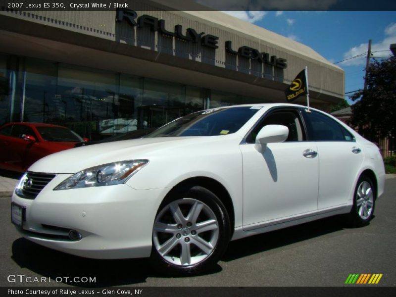 Crystal White / Black 2007 Lexus ES 350