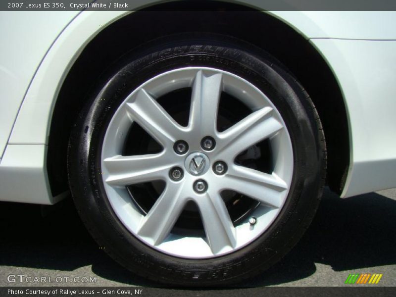 Crystal White / Black 2007 Lexus ES 350