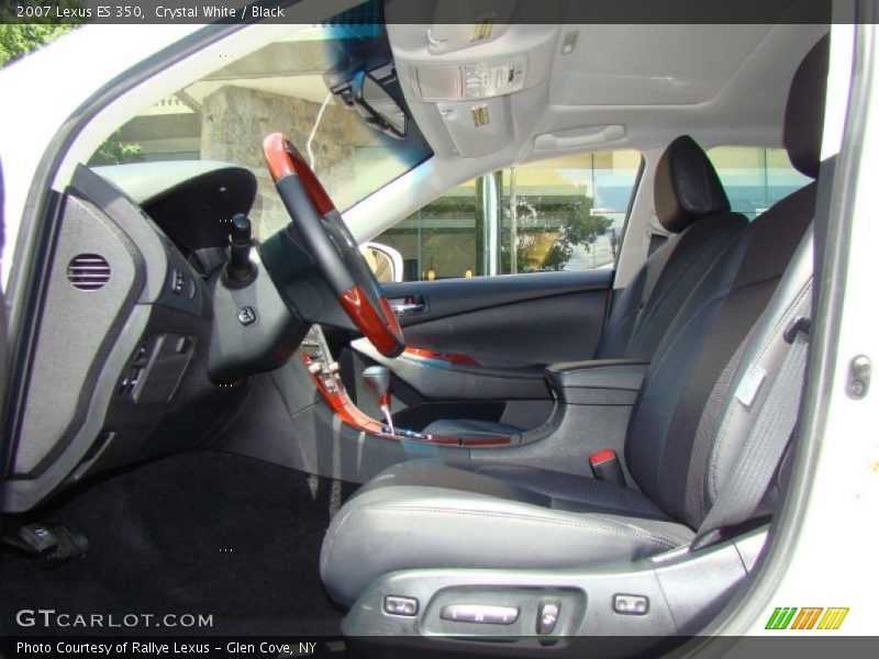 Crystal White / Black 2007 Lexus ES 350