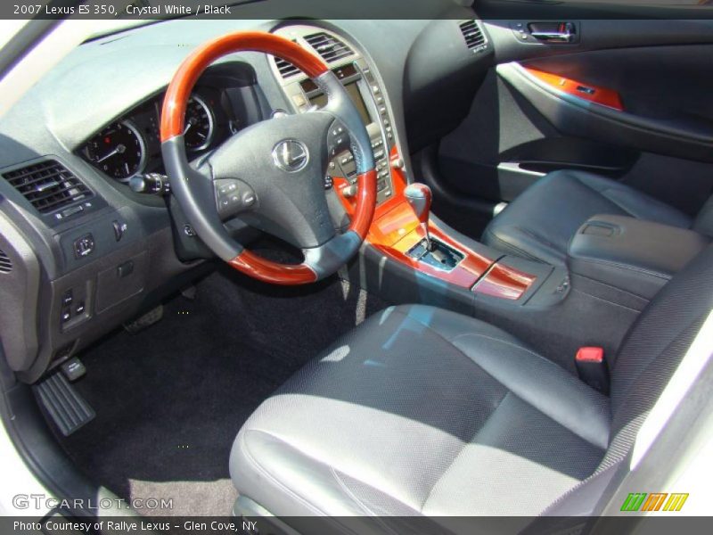 Crystal White / Black 2007 Lexus ES 350