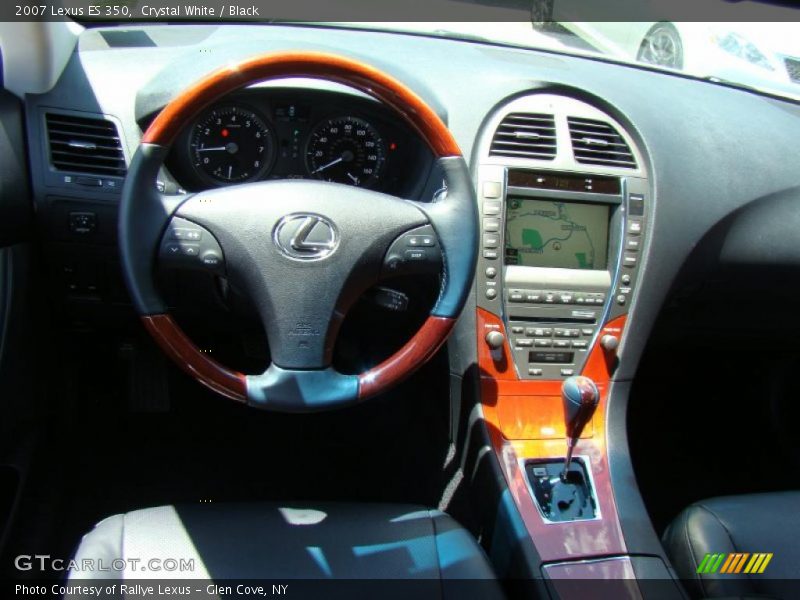 Crystal White / Black 2007 Lexus ES 350