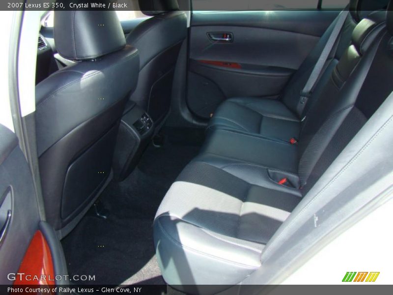 Crystal White / Black 2007 Lexus ES 350