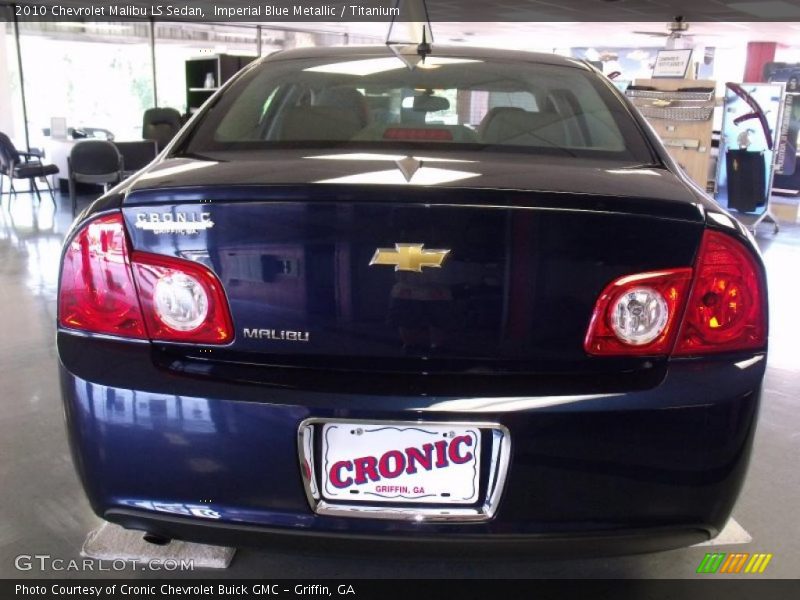 Imperial Blue Metallic / Titanium 2010 Chevrolet Malibu LS Sedan