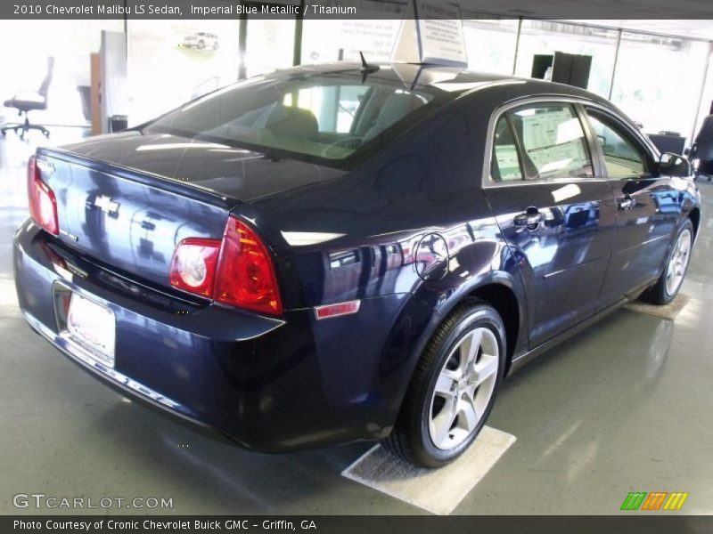 Imperial Blue Metallic / Titanium 2010 Chevrolet Malibu LS Sedan