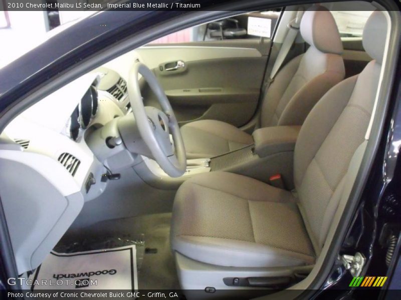 Imperial Blue Metallic / Titanium 2010 Chevrolet Malibu LS Sedan