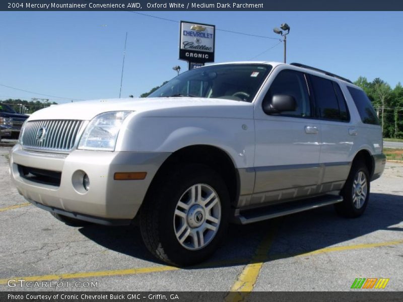 Oxford White / Medium Dark Parchment 2004 Mercury Mountaineer Convenience AWD