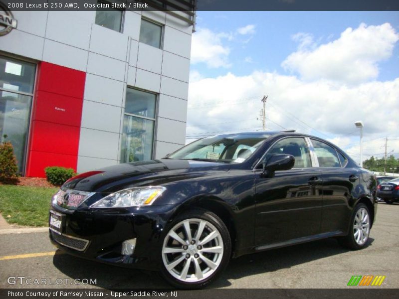 Obsidian Black / Black 2008 Lexus IS 250 AWD