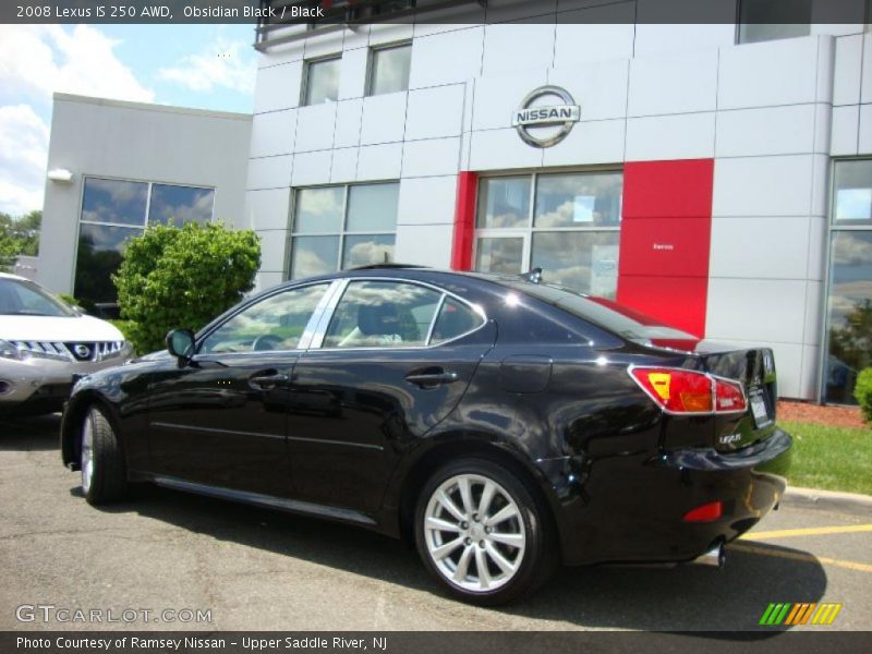 Obsidian Black / Black 2008 Lexus IS 250 AWD