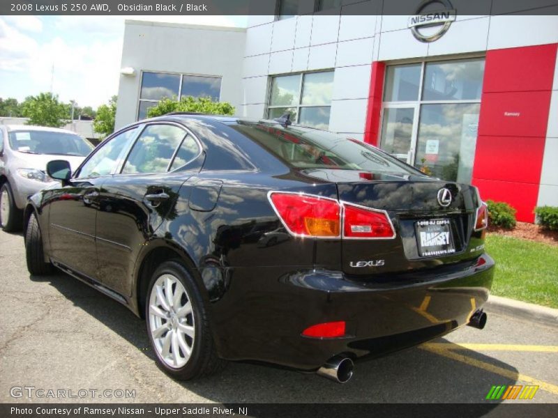 Obsidian Black / Black 2008 Lexus IS 250 AWD