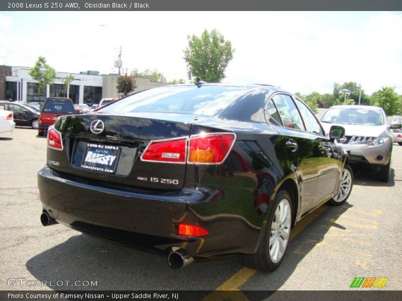 Obsidian Black / Black 2008 Lexus IS 250 AWD