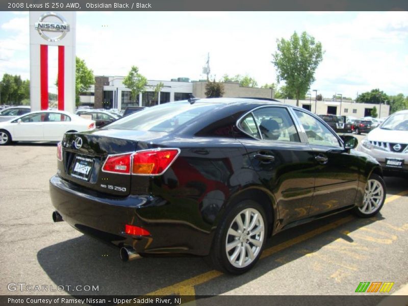 Obsidian Black / Black 2008 Lexus IS 250 AWD